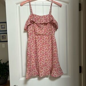 Altard State pink floral mini dress MEDIUM